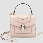 Fake Bvlgari Serpenti Forever Small Bag Beige Calfskin