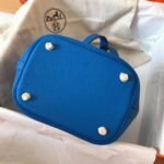 Top quality blue hydra fake Hermes Picotin Lock 18cm handbag - Image 4