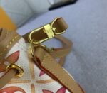 Louis Vuitton LV By The Pool Monogram Tiles Canvas Nano Noe Bag In Coral - Image 7