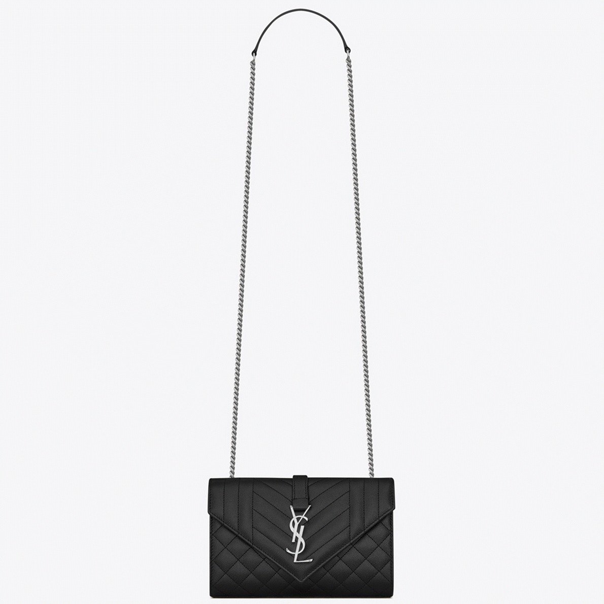 908F0A1C-F787-C436-0D55-47E3F814AD37.jpg Replica Saint Laurent Envelope Small Bag Noir - Image 1