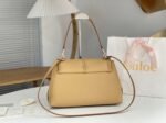 Top Quality Replica Chloe Penelope Medium Shoulder Bag in Beige Grained Calfskin - Image 4