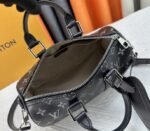 Louis Vuitton Brushed Monogram Keepall Bandouliere 25 City Bag In Black - Image 6