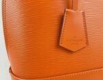 Louis Vuitton Epi Leather Alma PM Handbag In Orange With Jacquard Strap - Image 2