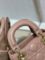 Dior Lady Dior Mini Bag Replica with Chain in Blush - Image 2