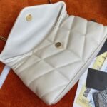Replica Saint Laurent Puffer Toy Bag White Quilted Lambskin - Image 3