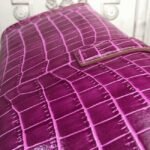 Fuchsia Crocodile Leather Knockoff Hermes Jige Elan 29 Bold Clutch - Image 7