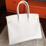 White High Quality Replica Hermes Birkin 35cm Purse - Image 6