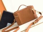 Prada Mini Vanity Bag Imitation in Brown - Image 3