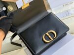 Dior 30 Montaigne Medium Bag Replica in Black Box Calfskin - Image 5