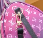 LV Spring 2022 Keepall 45 Travel Bag In Midnight Fuchsia - Image 8