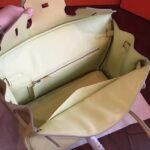 Curry Color Designer Imitation Hermes Birkin 35cm Bag - Image 6