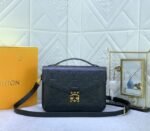 LV Monogram Empreinte Leather Metis In Black M41487