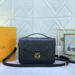 LV Monogram Empreinte Leather Metis In Black M41487