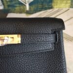 Black Clemence Knockoff Hermes Kelly Ado PM Everyday Backpack - Image 6