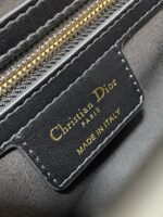 Dior Small Jolie Top Handle Bag Fake in Black Cannage Calfskin - Image 5