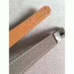 Etoupe epsom fake designer Hermes Kelly belt - Image 5
