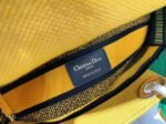 Dior Lady D-Lite Medium Bag Fake in Yellow   Green D-Flower Pop Embroidery - Image 7