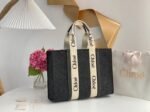Top Quality Fake Chloe Medium Woody Tote Bag In Grey Felt - Image 5