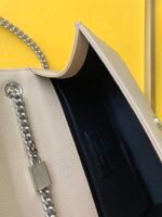 KATE SMALL CHAIN BAG IN GRAIN DE POUDRE EMBOSSED LEATHER - Image 4