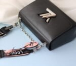 Louis Vuitton Monogram Empreinte Bold Printed Pattern Twist MM Bag In Black - Image 4