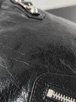 Knockoff Balenciaga Le City Medium Bag Black Arena Lambskin - Image 10