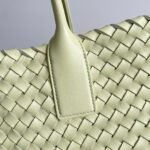 Top Quality Fake Bottega Veneta Cabat Large Bag In Zest Washed Intrecciato Lambskin - Image 2