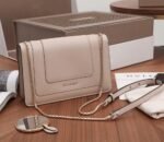Replica Bvlgari Serpenti Forever Small Cross-body Bag Beige Calfskin - Image 3