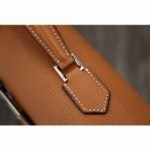 Brown Calf Leather Fake Hermes Kelly Depeche 38cm Briefcase - Image 5