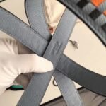 Blue braided handles fake luxury Hermes Lin Picotin Lock 22cm handbag - Image 6