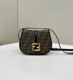 Top Quality Fake Fendi C’mon Small Bag in FF Jacquard Fabric - Image 6