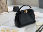 Top Quality Replica Fendi Peekaboo Mini Bag In Black Nappa Leather - Image 4