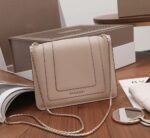 Fake Bvlgari Serpenti Forever Small Crossbody Bag Beige Leather - Image 3