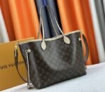 Louis Vuitton Neverfull Bandouliere Inside Out MM Tote In Monogram Canvas And Beige Textile And Leather - Image 2
