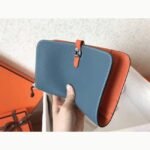Jean orange fake Hermes Dogon duo wallet - Image 5