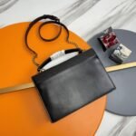 Knockoff Saint Laurent Sunset Medium Top Handle Bag Bicolor Calfskin - Image 9