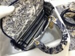 Dior Lady D-Lite Medium Bag Knockoff in Blue Toile de Jouy Embroidery - Image 10