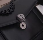 Replica Bvlgari Serpenti Forever Small Crossbody Bag with Chain Noir - Image 5
