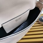 Prada Arque Shoulder Bag with Flap Replica in Beige - Image 5