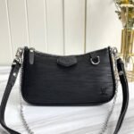 Louis Vuitton Epi Leather Easy Pouch On Strap In Black
