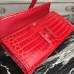 Red fake Hermes Jige Elan 29 clutch bag - Image 4