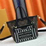 Louis Vuitton Neverfull Bandouliere Inside Out BB Tote In Monogram Canvas And Black Leather