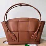 Top Quality Replica Bottega Veneta Arco Mini Bag In Caramel Grained Leather