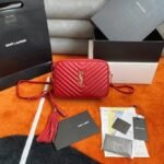 Replica Saint Laurent Lou Camera Bag Red - Image 4