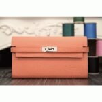 Crevette best replica Hermes Kelly Longue wallet
