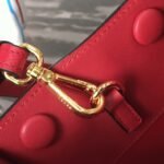 Prada Monochrome Small Bag Knockoff in Red - Image 3