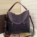 Louis Vuitton Monogram Empreinte Melie Hobo In Navy Blue