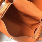 Top replica Hermes Lindy 30cm bag in orange shade - Image 2