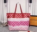 Louis Vuitton Seasonal Escale Neverfull MM Tote In Rouge Red - Image 4