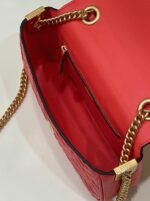 Top Quality Knockoff Fendi Baguette Chain Midi Bag In Red - Image 6