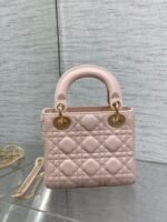Dior Lady Dior Mini Bag Fake in Pink - Image 3